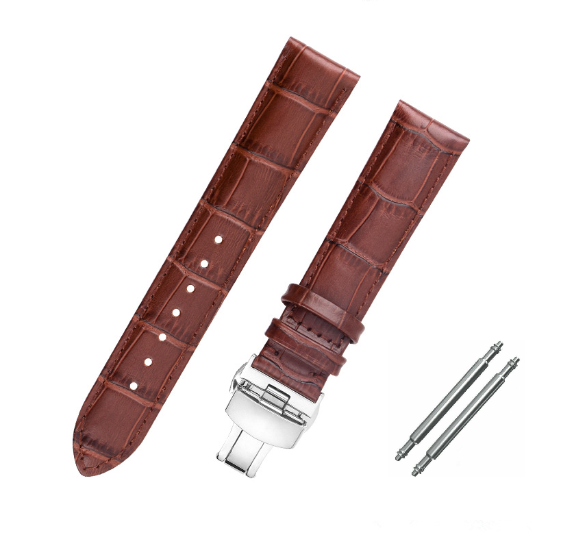 For seiko Watch Genuine Leather Strap Band Clasp 18mm 19mm 20mm 21mm 22mm