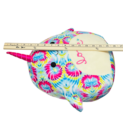 NEU 12 Zoll Squishmallows MILAINA Regenbogen NARWAL Batik Plüsch SELTEN 2021 Valentinstag - Bild 15 von 23