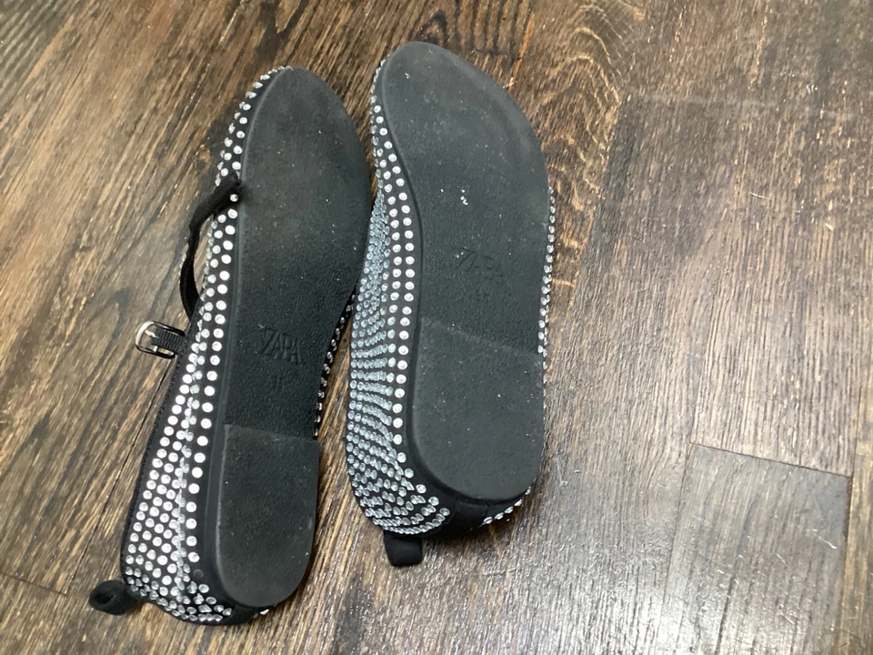 zara black sparkle diamond studded mary jane size 35 - Image 4 of 4