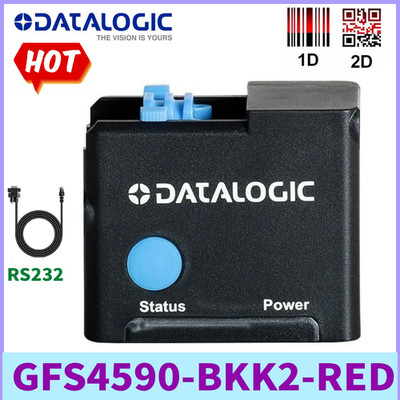 Datalogic Gryphon GFS4590-BKK2-RED Fixed 1D 2D Barcode Scanner w/  RS232 Cable