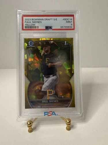 2023 Bowman Draft Paul Skenes 1st Bowman Yellow /75 Sapphire PSA 9