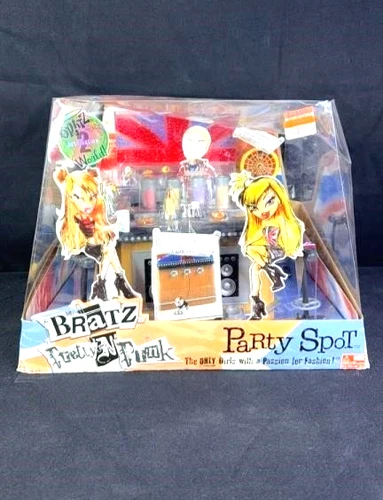 Bratz pretty 'n' punk party Spot Play-set NRFB MGA! World destination 2 MB