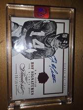 2014 Panini Flawless RED TRUE #ED 9 /15- Y.A. TITTLE AUTO  HOF #10