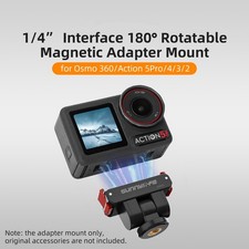 New Magnetic Quick Release Adapter For DJI OSMO 360 / ACTION 5Pro /4/3/2 Camera