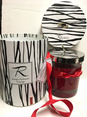 Rigaud Paris, CYTHERE  XL / 750 Gram Luxury New  Candle In a Hat Box  read...