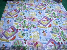 3 Yards Digital Cotton Fabric - Dear Stella Lemonade Picnic Patch White