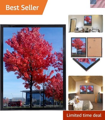 High-Gloss Black 12x16 Picture Frame Perfect for School and University Displays