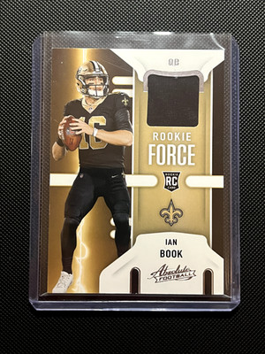 2021 Absolute Rookie Force Ian Book Patch #RF-IBO New Orleans Saints
