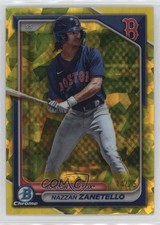 2024 Bowman Sapphire Edition Chrome Prospects Yellow 14/75 Nazzan Zanetello uk2
