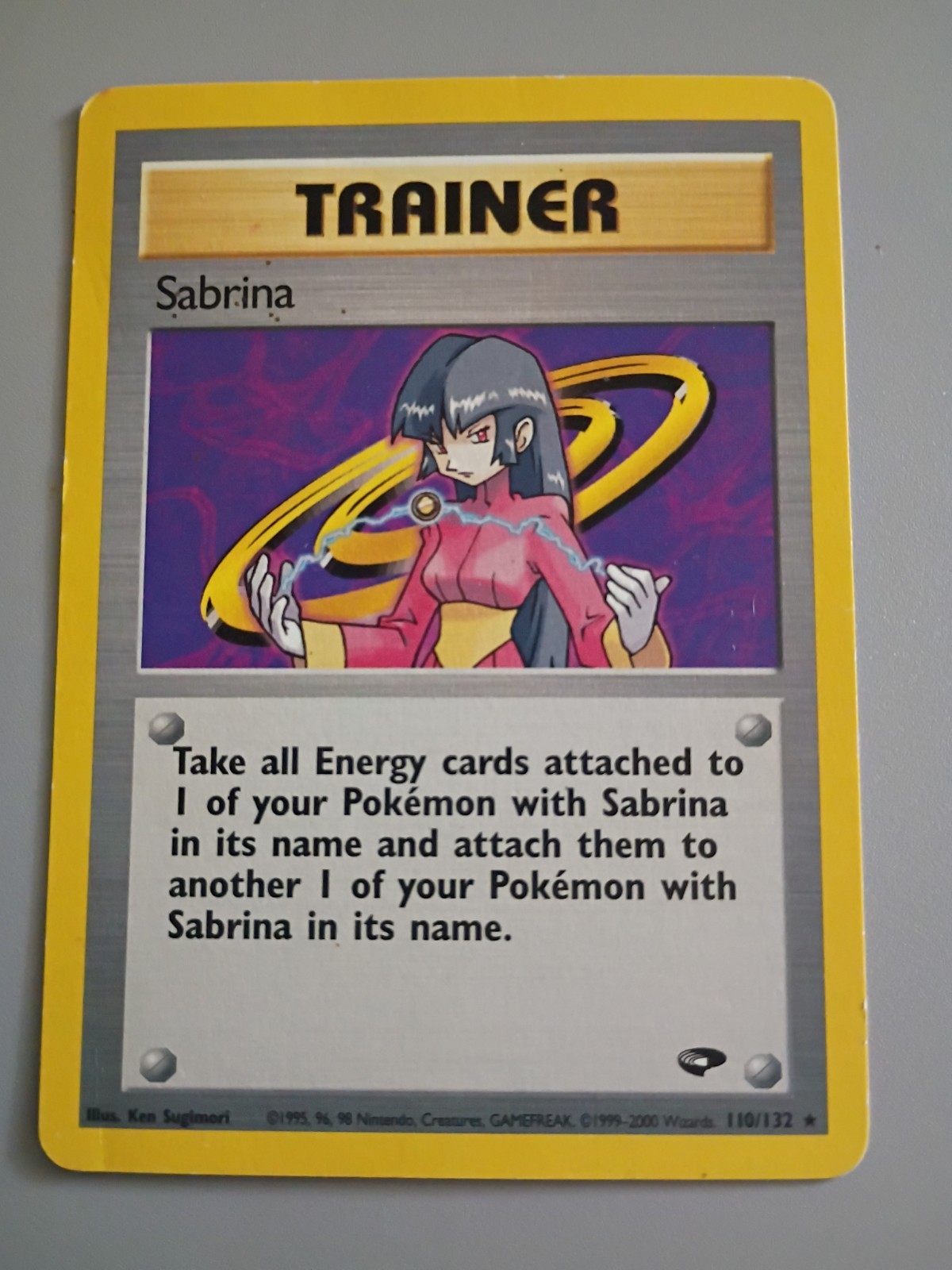 pokemon Card Sabrina 110/132 Gym Challenge Regular