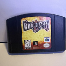 THQ Road Rash 64 Nintendo 64 N64 Game Pak Cartridge T-Teen NTSC-U/C