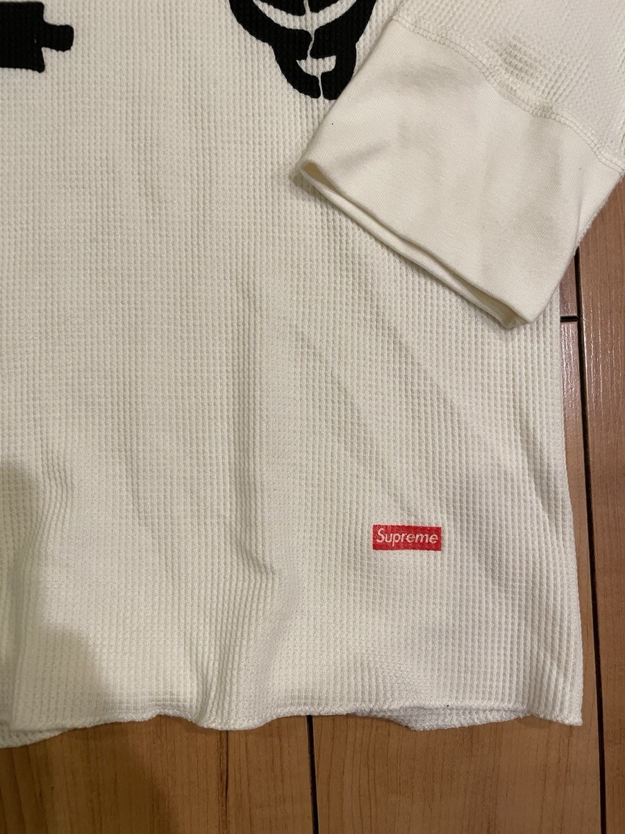 New! Supreme Hanes Bones Thermal Crew (1 Pack) White, Size 2XL