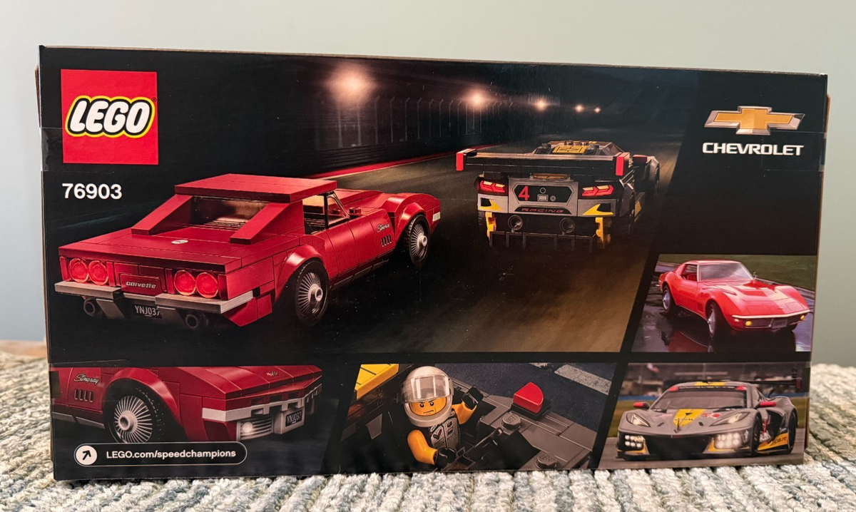 LEGO SPEED CHAMPIONS: Chevrolet Corvette C8.R Race Car and 1969