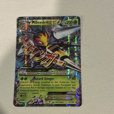 M Beedrill EX XY158 Mega Evolution Promo Holo 200HP Hazard Stinger Pokémon Card