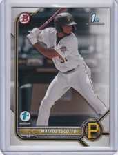 2022 Bowman 1st Edition #BPPF-52 Maikol Escotto Pittsburgh Pirates