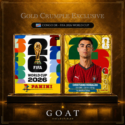 PANINI FIFA WORLD CUP 2026 GOLD CRUMPLE CONGO DR 100% ORIGINAL     PICK YOURS