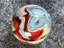 DAS/JABO Marbles Friendship Run Multi Color Blue Aventurine Bolder.  .905