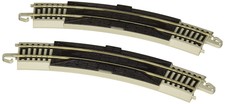 Bachmann Trains 44529 Snap-Fit E-Z Track 18  Radius Curved RERAILER 2/Card -Ni
