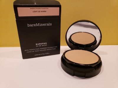 Bare Minerals~BarePro 24HR Skin-Perfecting Powder Found ~ Light 20 Warm ~ NIB