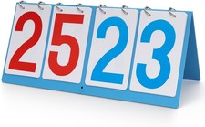 Scoreboard Score Keeper Flip Flipper, Waterproof Plastic Cards