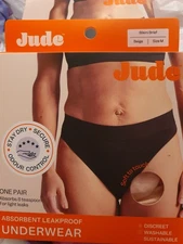 Jude LeakProof period bikini brief beige Knickers Brief Size M incontinence 