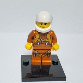 Lego Town City Mini Figure Jungle Helicopter Pilot Female 60162 60158 CTY0794