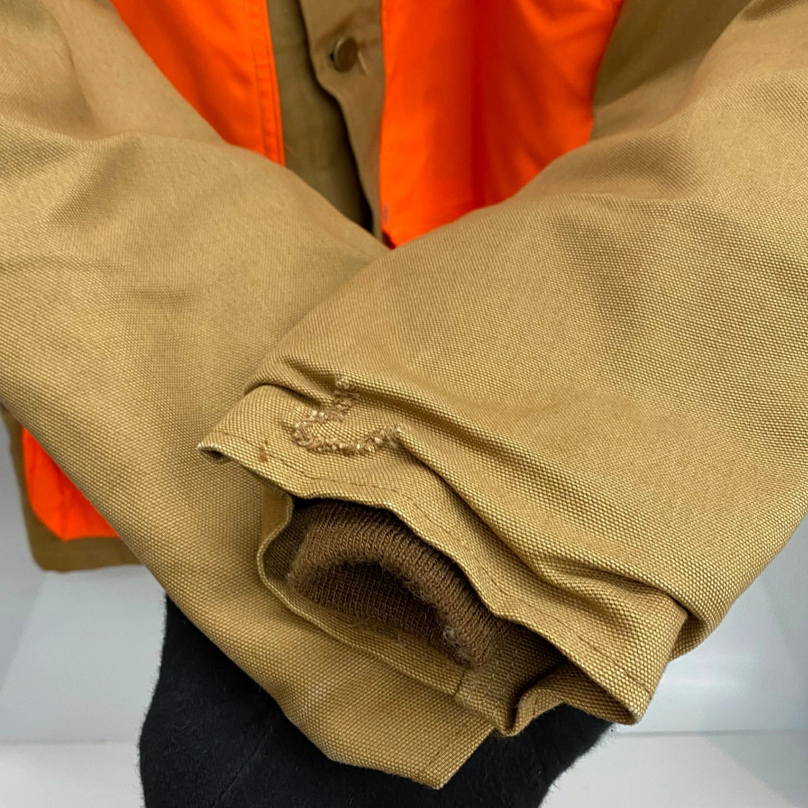 Used Carhartt 80 s 90 s Duck Hunting Jacket Blanket Liner Jacket Beige 201MT 387 thumbnail 8