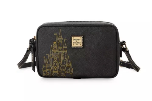 Disneyland Gold Sleeping Beauty Castle Dooney & Bourke Crossbody Camera Bag - Picture 1 of 8