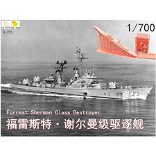 3D printing 1/700/2000 Forrest Sherman class destroyer    model