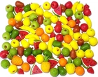 100 Dollhouse Miniature Mixed Fruit * Doll Mini Food Apple Orange Wholesale Lot