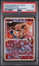 2009 Pokemon Rising Rivals Flareon Cracked Ice Reverse Holo 60 PSA 7 NM
