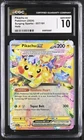 Pikachu ex 057/191 Pokemon Surging Sparks CGC 10