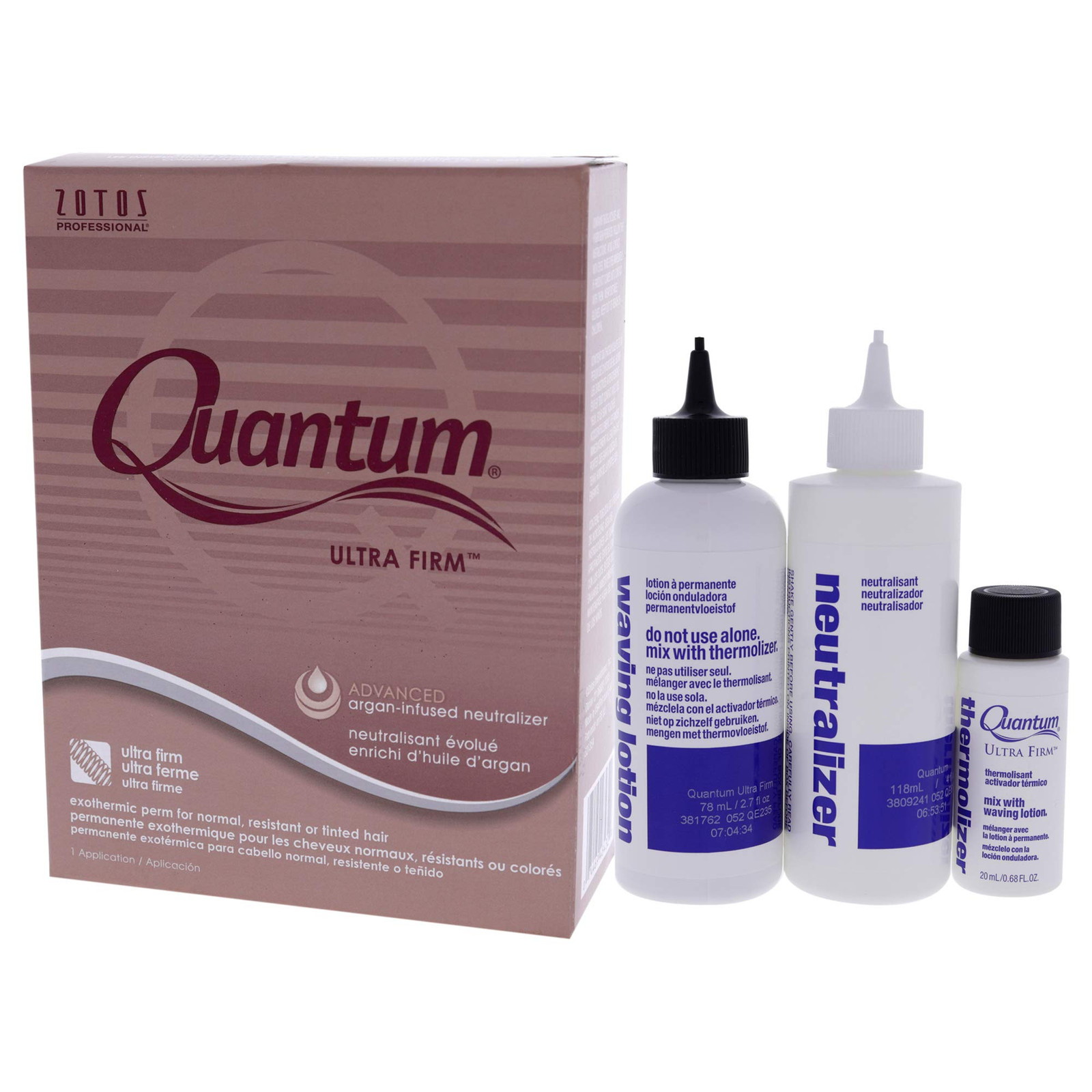 Quantum Ultra Firm Perm Set with Argan Oil Alcohol Free Hair Care 3 Piece Set