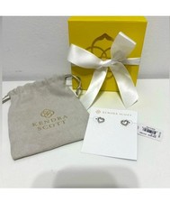 Kendra Scott Ari Heart Gold Earrings Gold Platted New with Tags