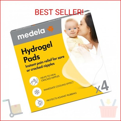 Medela Hydrogel Pads, Instant Pain Relief for Cracked or Sore Nipples from Breas