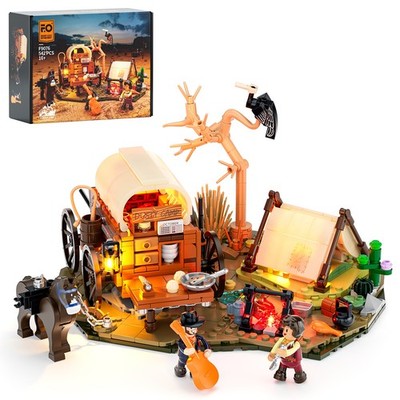 Funwhole / Lumibricks The Old West - F9076 Cowboy Camp m.Beleuchtung