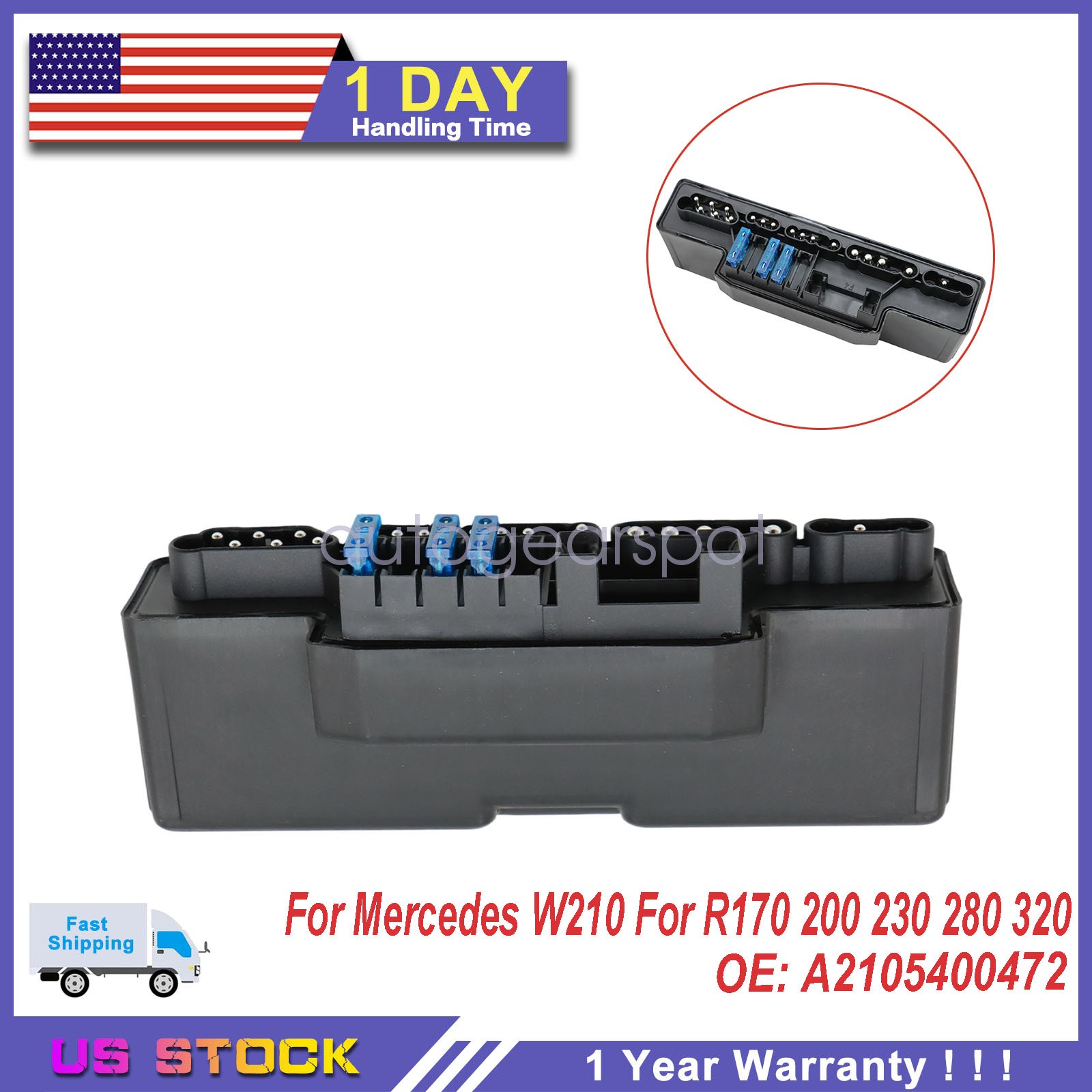 Fuse Box Relay Unit For Mercedes For W210 For R170 200 230 280 320 A2105400472