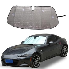 The Original Windshield Sun Shade for Mazda MX-5 NC RF Miata 2009 2010 Silver