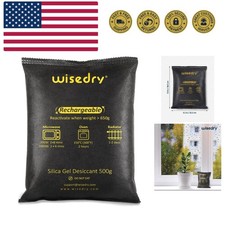 2 x 500 Gram [2.2 lbs] Rechargeable Silica Gel Car Dehumidifier, Microwave Fa...