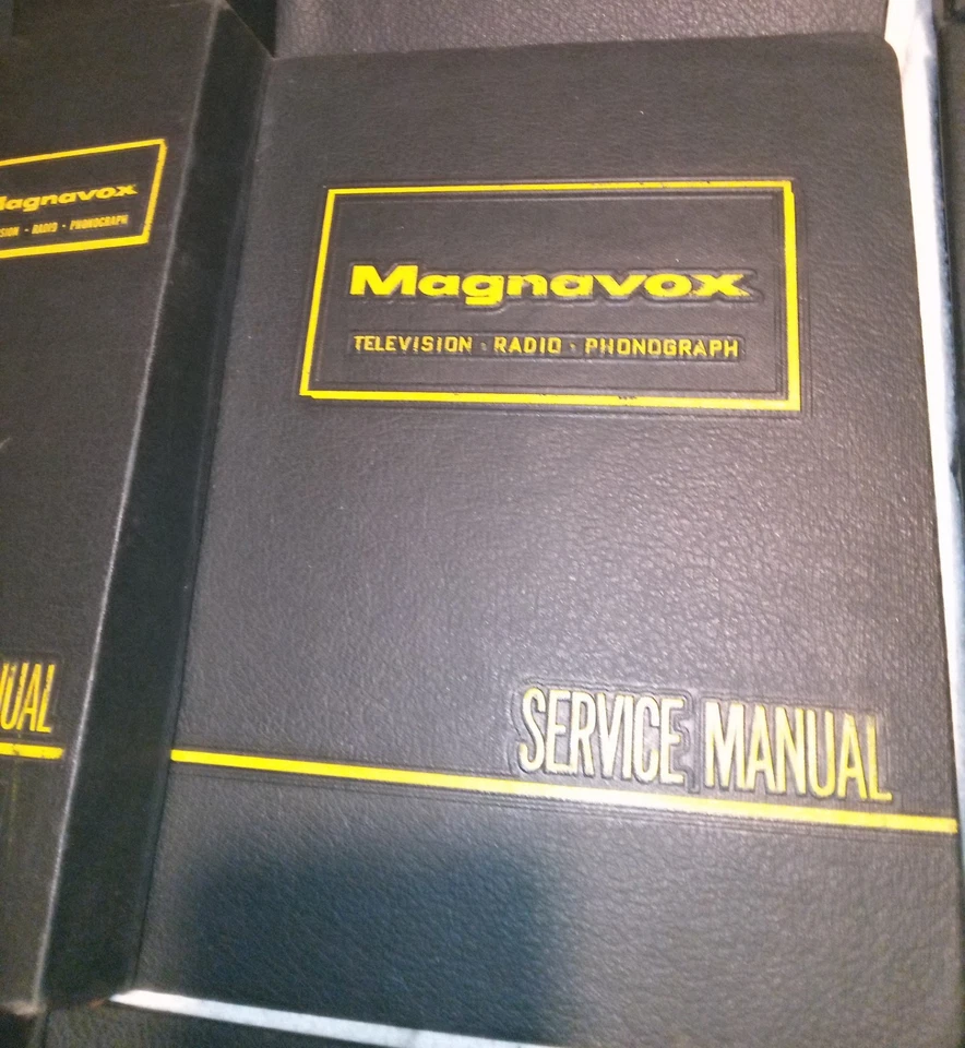 LOTE DE (10) Vintage MAGNAVOX Distribuidor Manual de Servicio Tres Carpetas Radio Foto 4 de 4
