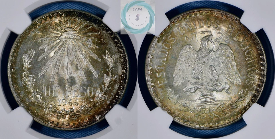 1944-M Mexico Silver Un Peso NGC MS67 - Superb Gem & Eye Appeal - Image 4 of 4