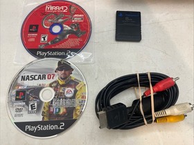 Sony Playstation 2 PS2 Fat Bundle Controller Memory Card 14 Game See Description