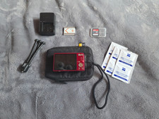 Sony Cyber-shot DSC-W560 14.1MP Red Digital Camera TESTED Battery Charger 8GB
