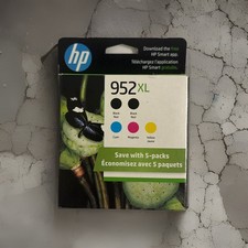 Genuine HP 952 XL 5 Pack High Yield Ink Cartridge Combo 6ZA00AN 8036 exp, 2027 