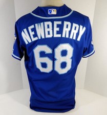 2020 Kansas City Royals Jake Newberry #68 Game Issued Blue Jersey DG Patch 44 31