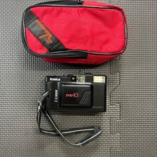 Konica Pop 10 35mm Film Camera With Flash  Red Case - Vintage Point  Shoot