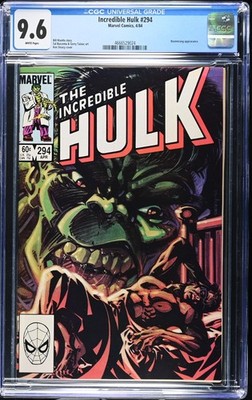 Incredible Hulk #294 CGC 9.6 NM+ Hulk Vs The Thing  Marvel Comics 1984 Painted