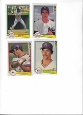 1982 Donruss JORGE BELL 54 DAVE RIGHETTI 73 STEVE BEDROSIAN 401 DAVE KINGMAN 182