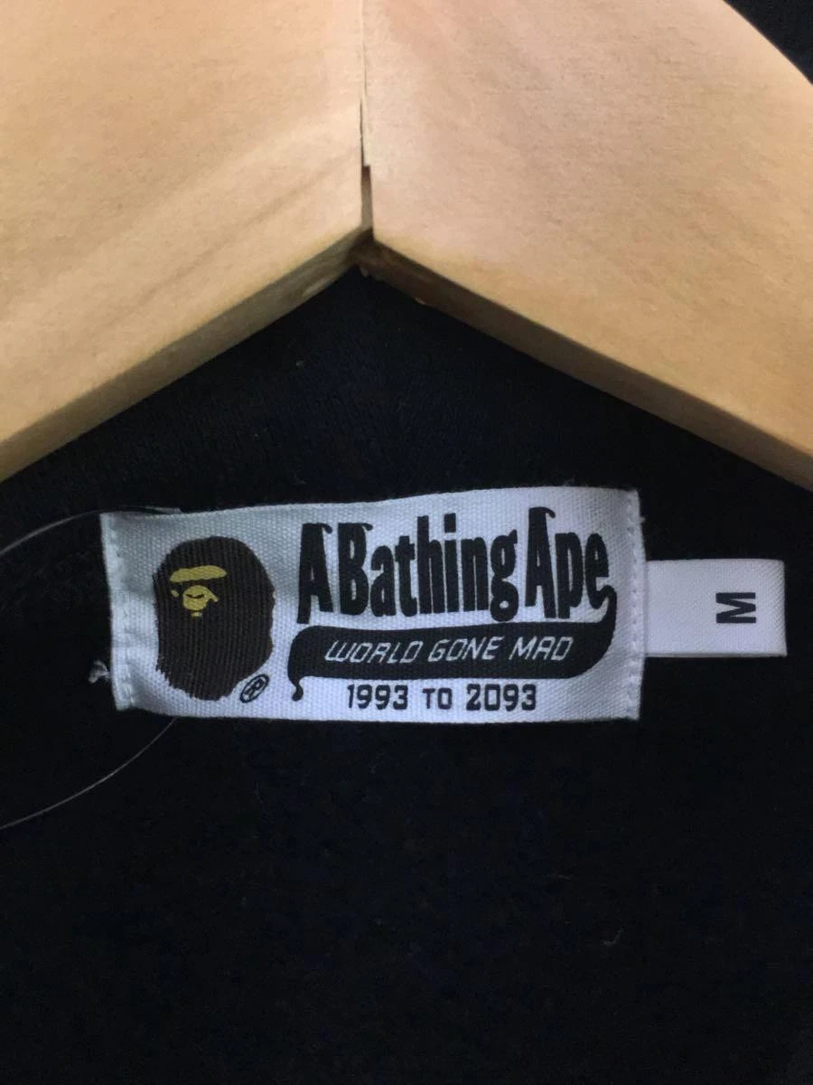 A BATHING APE (BAPE) Felpa con cappuccio e zip BAPE A Bathing Ape M nera cotone 001Zpj301001M #ED AZA