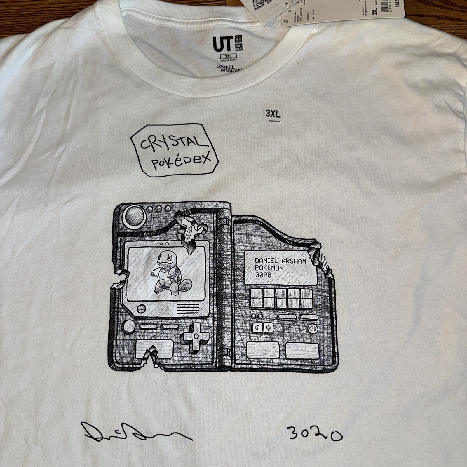 Men’s Uniqlo X Daniel Abraham Pokémon T-shirt Sz 3XL